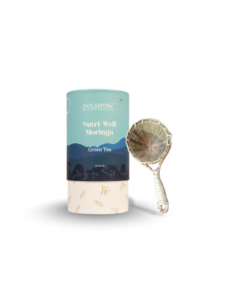 Nutri-Well Moringa Tea and Bamboo Tea Strainer Combo