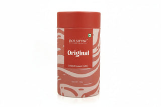 Dolshyne Original instant coffee canister on a white background